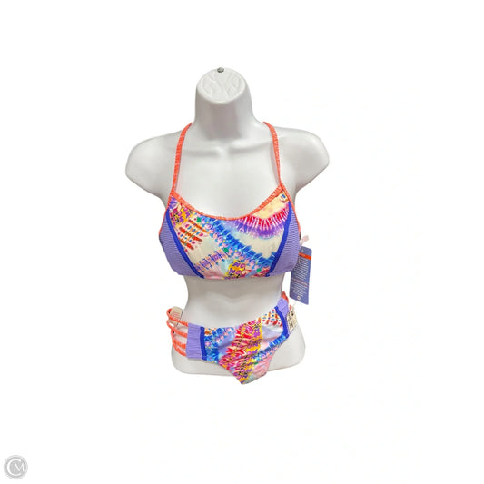 Swimsuit 2pc By Clothes Mentor In Orange & Purple, Size: S