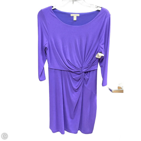 Dress Casual Short By Dana Buchman In Purple, Size: S