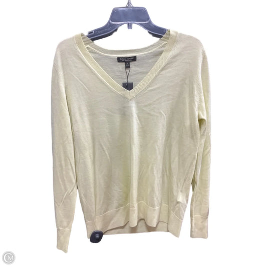 Sweater Cashmere By Banana Republic In Yellow, Size: Xl