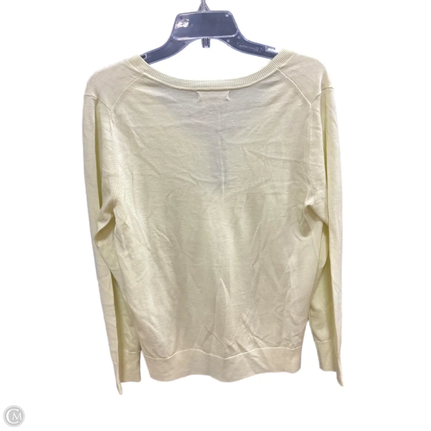 Sweater Cashmere By Banana Republic In Yellow, Size: Xl