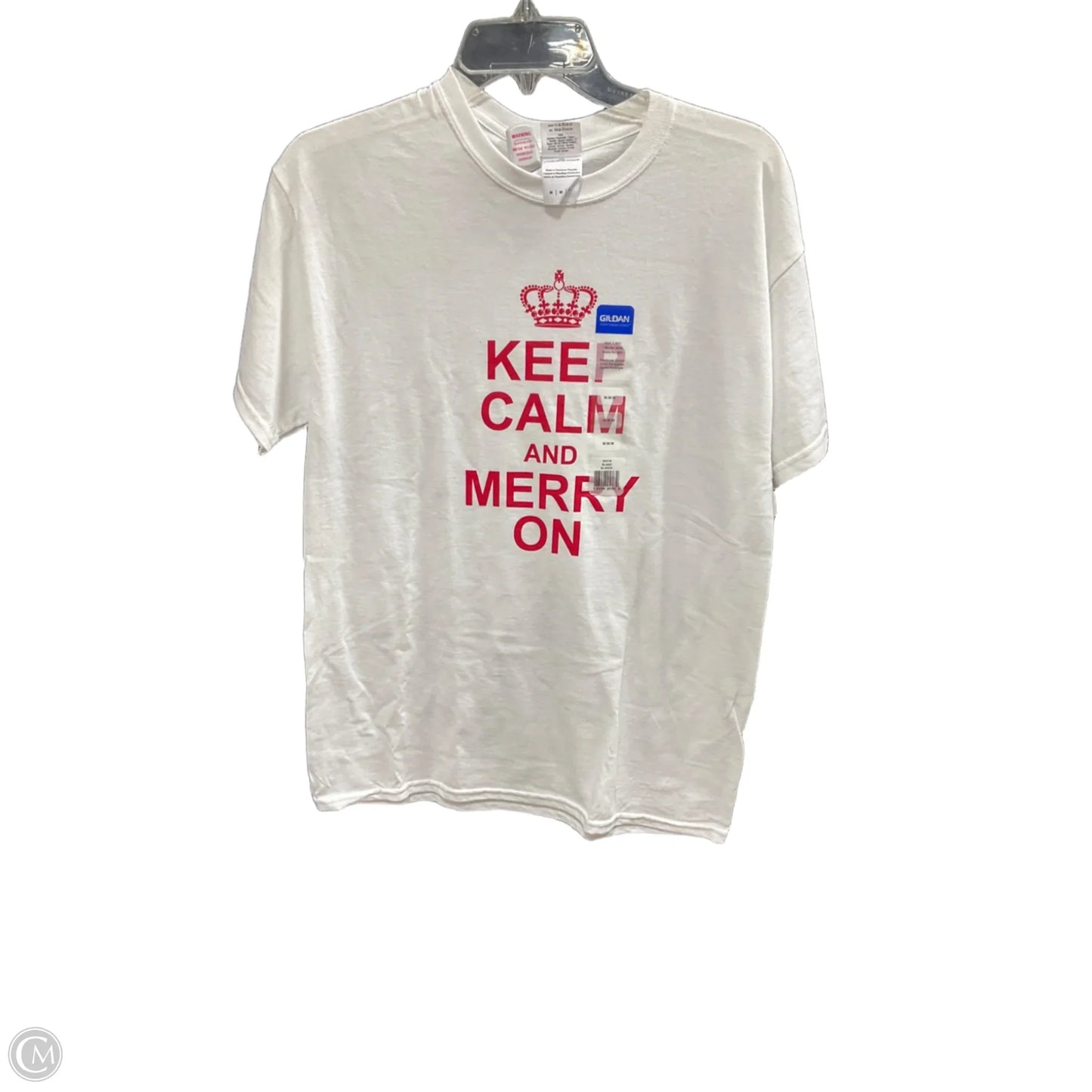 Top Short Sleeve Basic By Gildan In White, Size: M