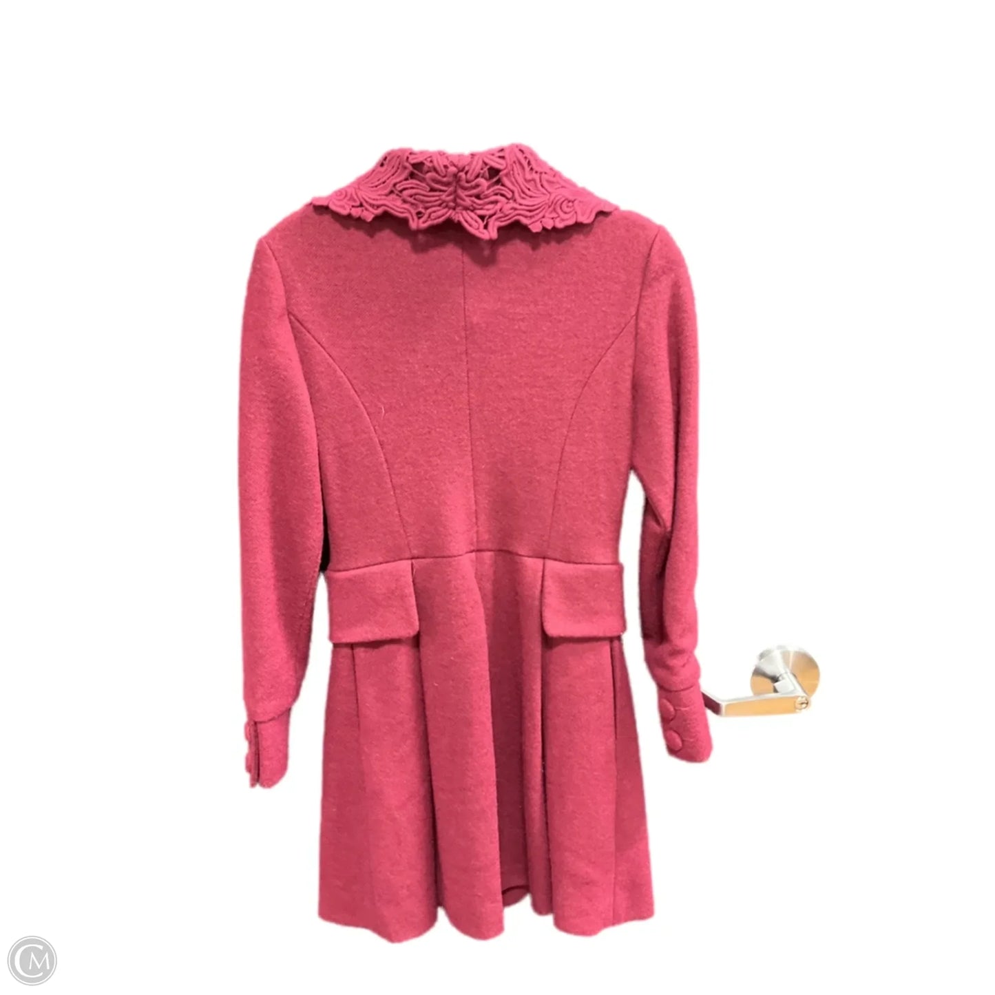 Coat Wool By Clothes Mentor In Red, Size: Xs