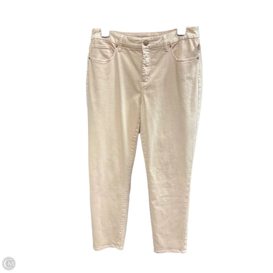 Jeans Straight By Chicos In Orange, Size: 6