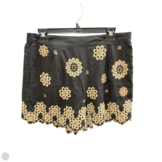 Shorts By Boston Proper In Black & Gold, Size: 12