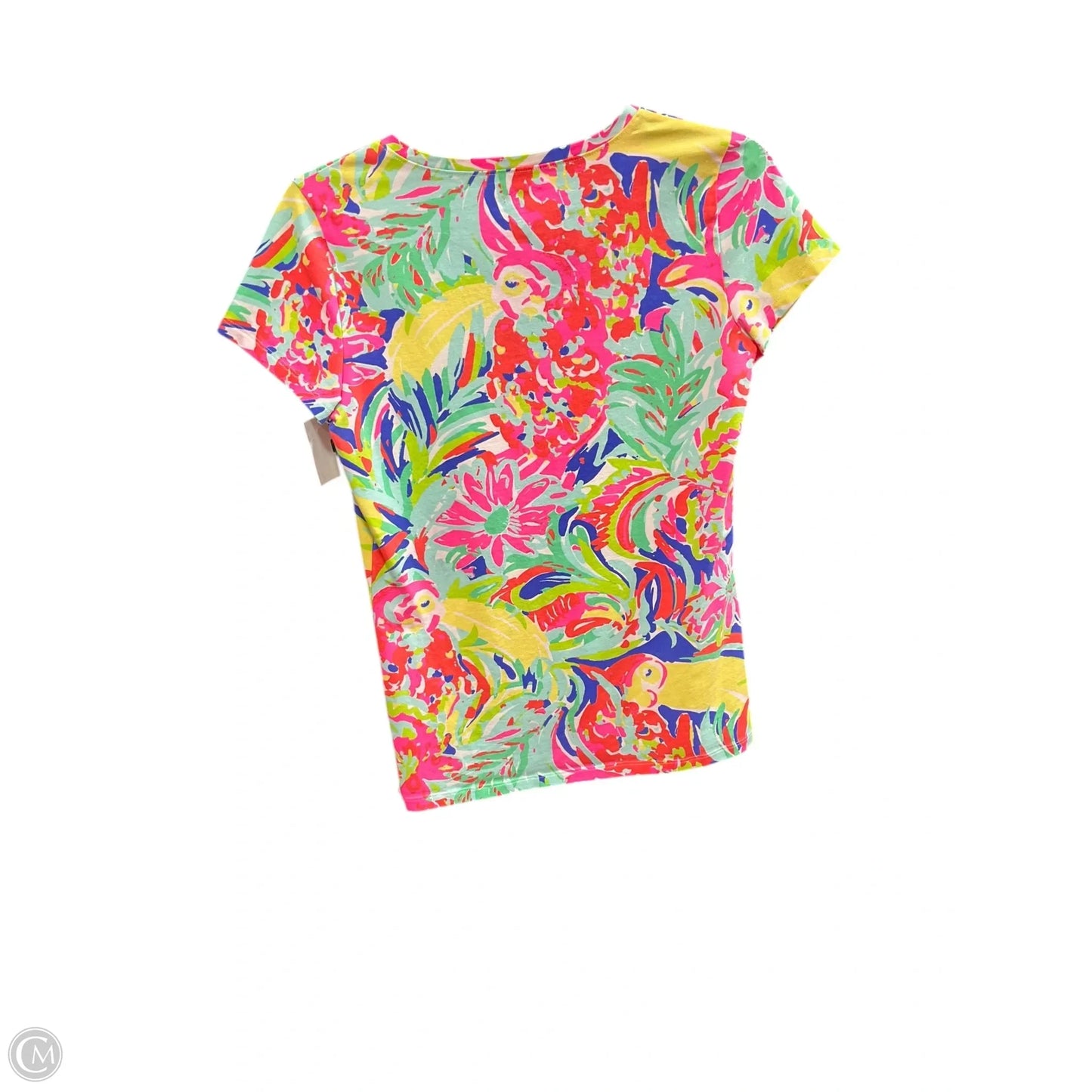 Top Short Sleeve Designer By Lilly Pulitzer In Multi-colored, Size: S