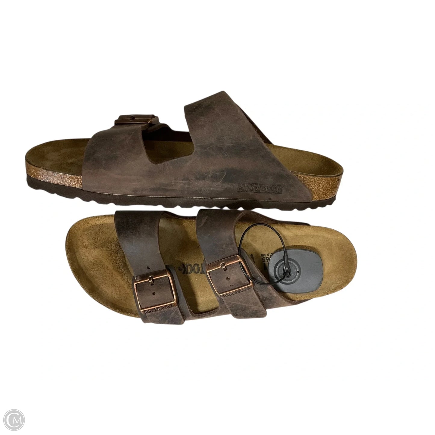 Sandals Flip Flops By Birkenstock In Brown, Size: 9.5