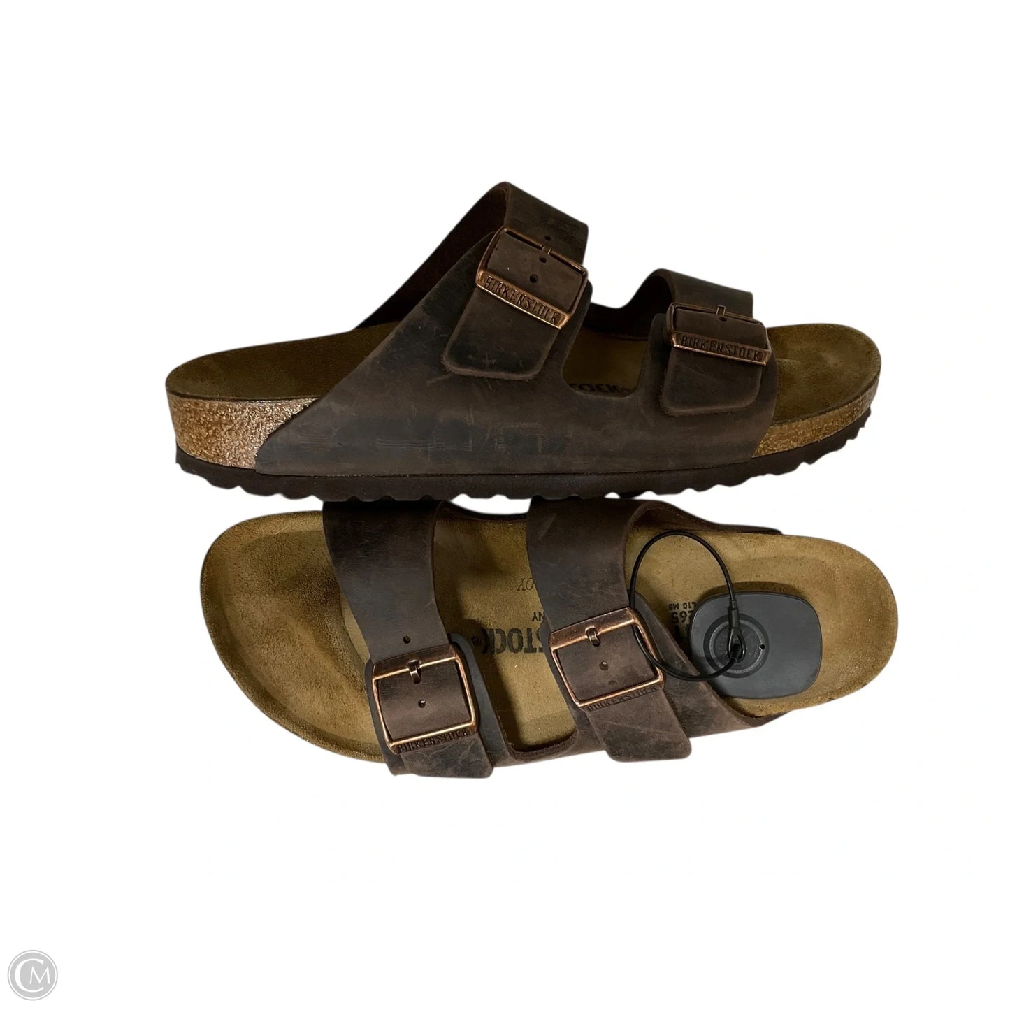 Sandals Flip Flops By Birkenstock In Brown, Size: 9.5
