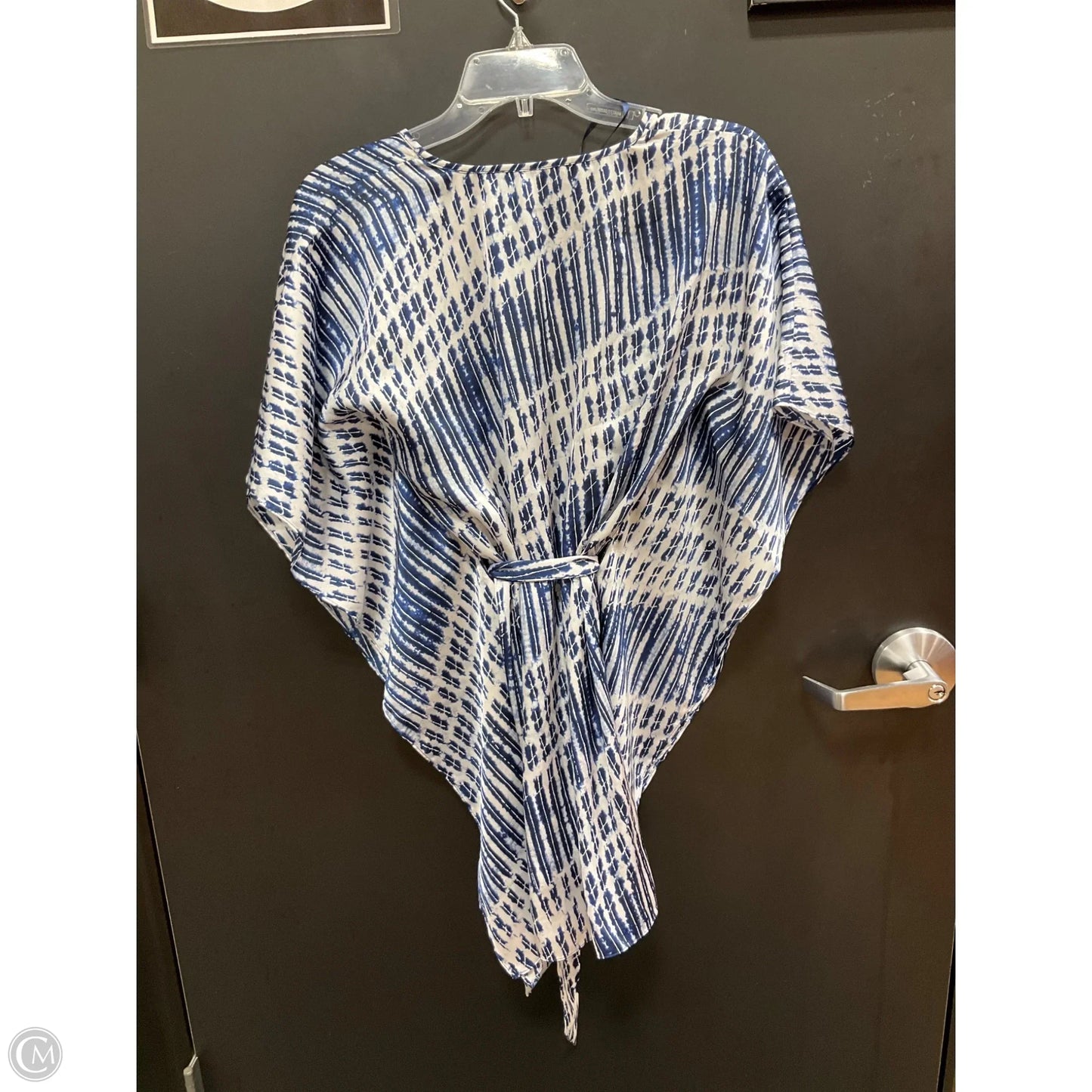 Top Short Sleeve Basic By Michael By Michael Kors In Blue & White, Size: S