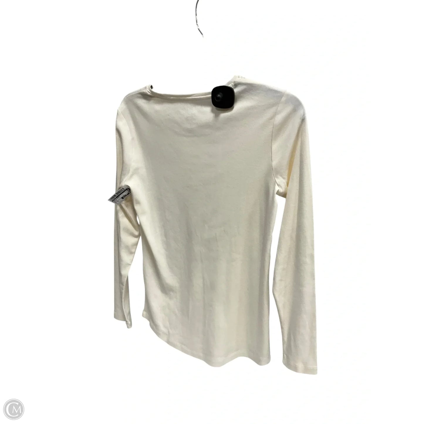 Top Long Sleeve Basic By Chicos In Cream, Size: S