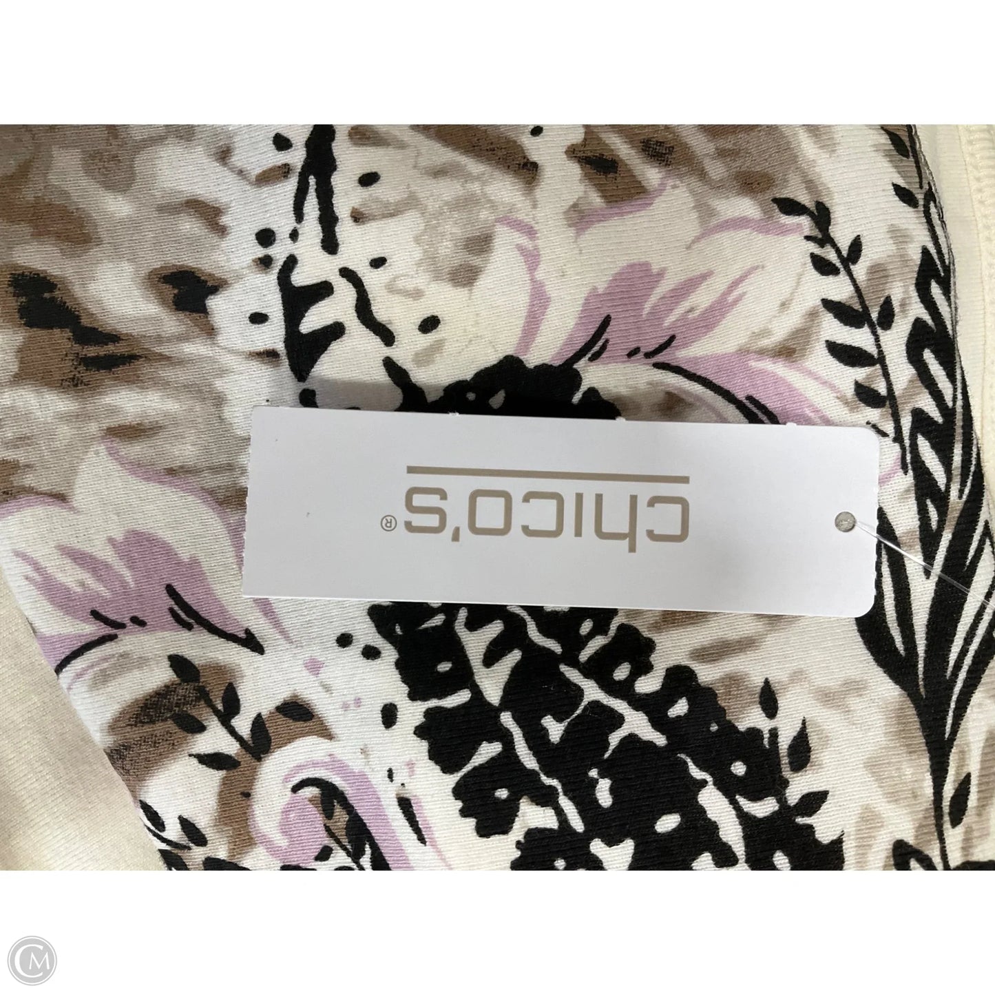 Top Long Sleeve Basic By Chicos In Cream, Size: S