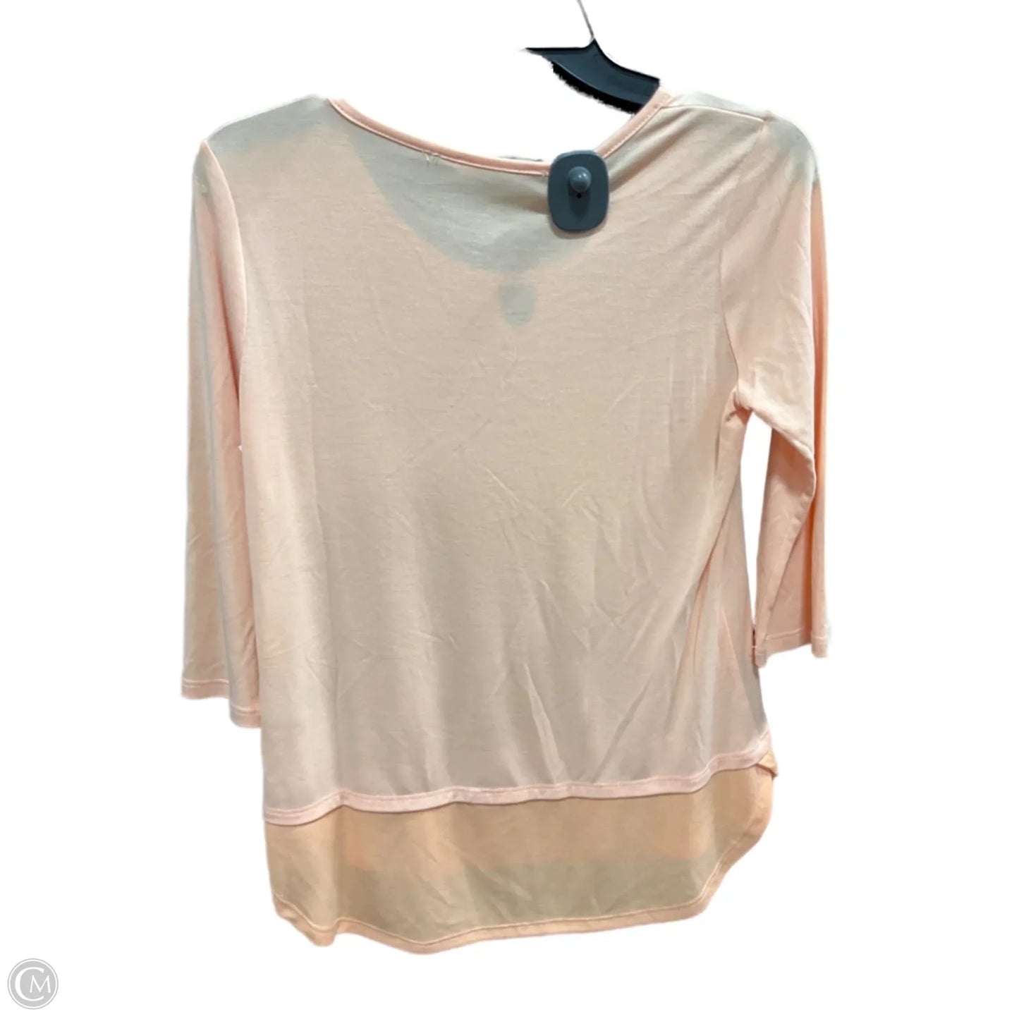 Top 3/4 Sleeve By Soft Surroundings In Orange, Size: Xsp