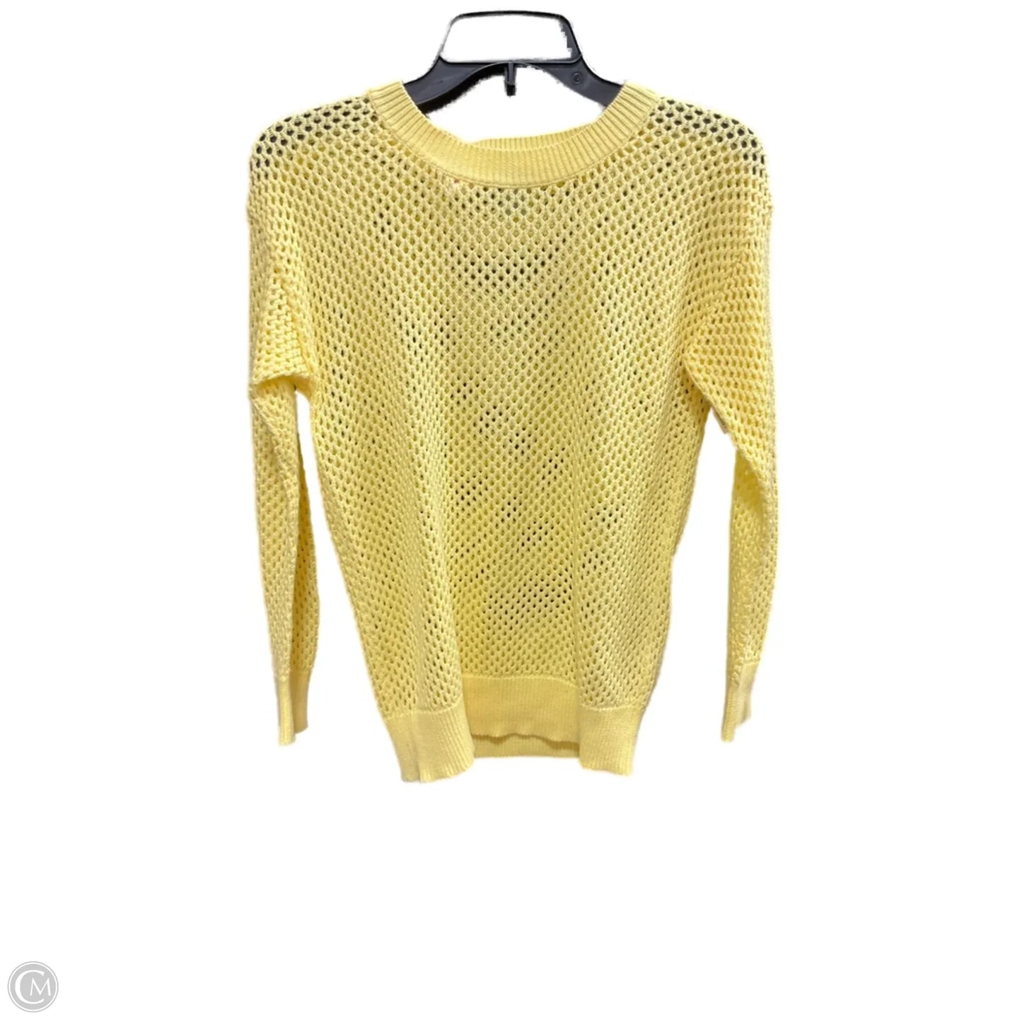 Top Long Sleeve Basic By Dkny In Yellow, Size: Xs