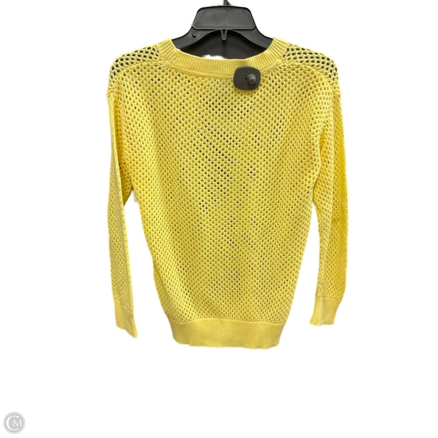 Top Long Sleeve Basic By Dkny In Yellow, Size: Xs