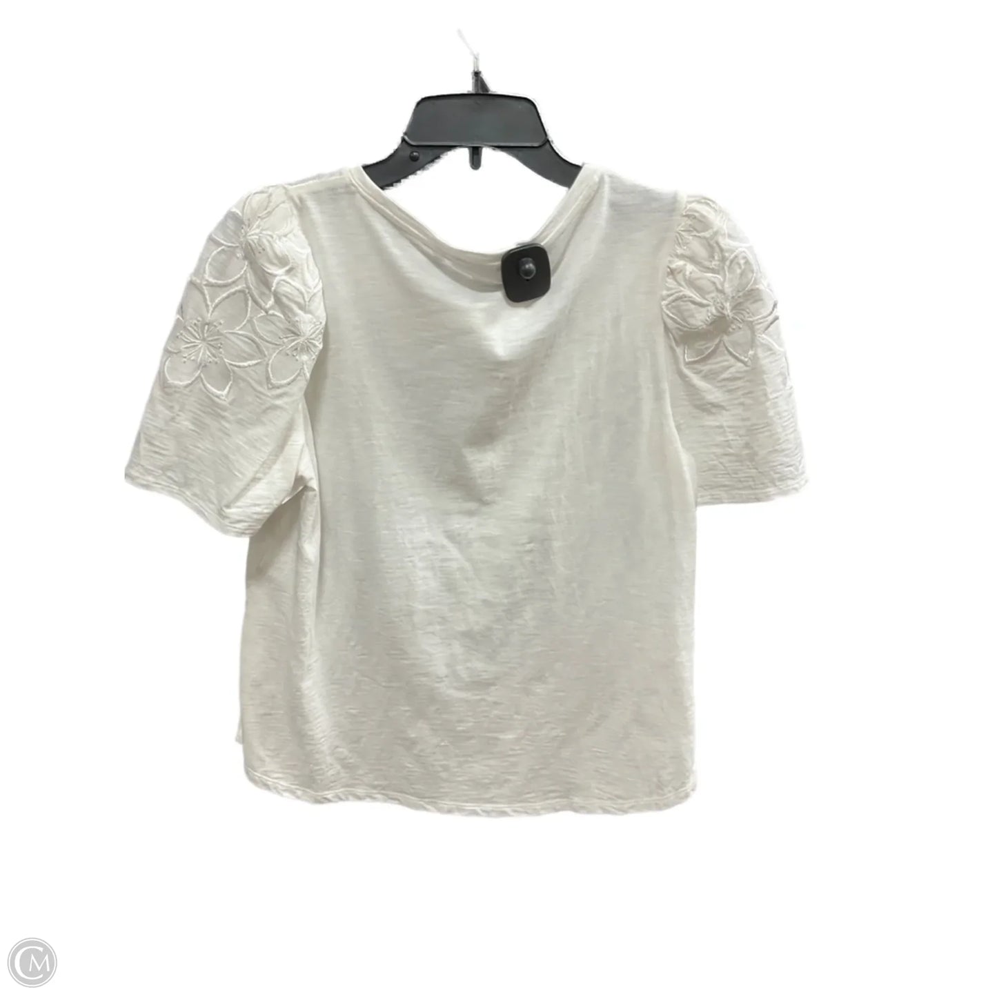 Top Short Sleeve By Chicos In White, Size: S