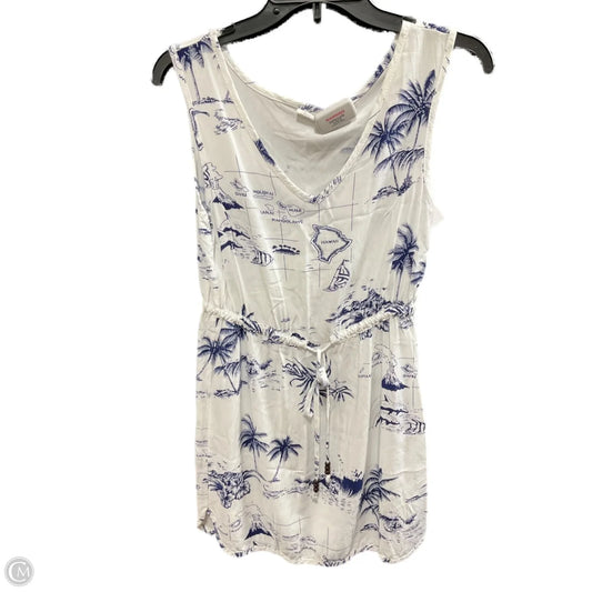 Dress Casual Short By Clothes Mentor In Blue & White, Size: S