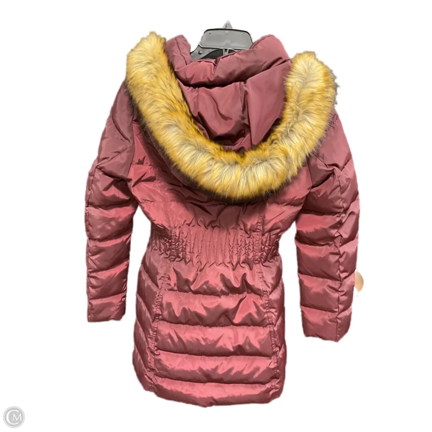Jacket Puffer & Quilted By Laundry In Maroon, Size: M