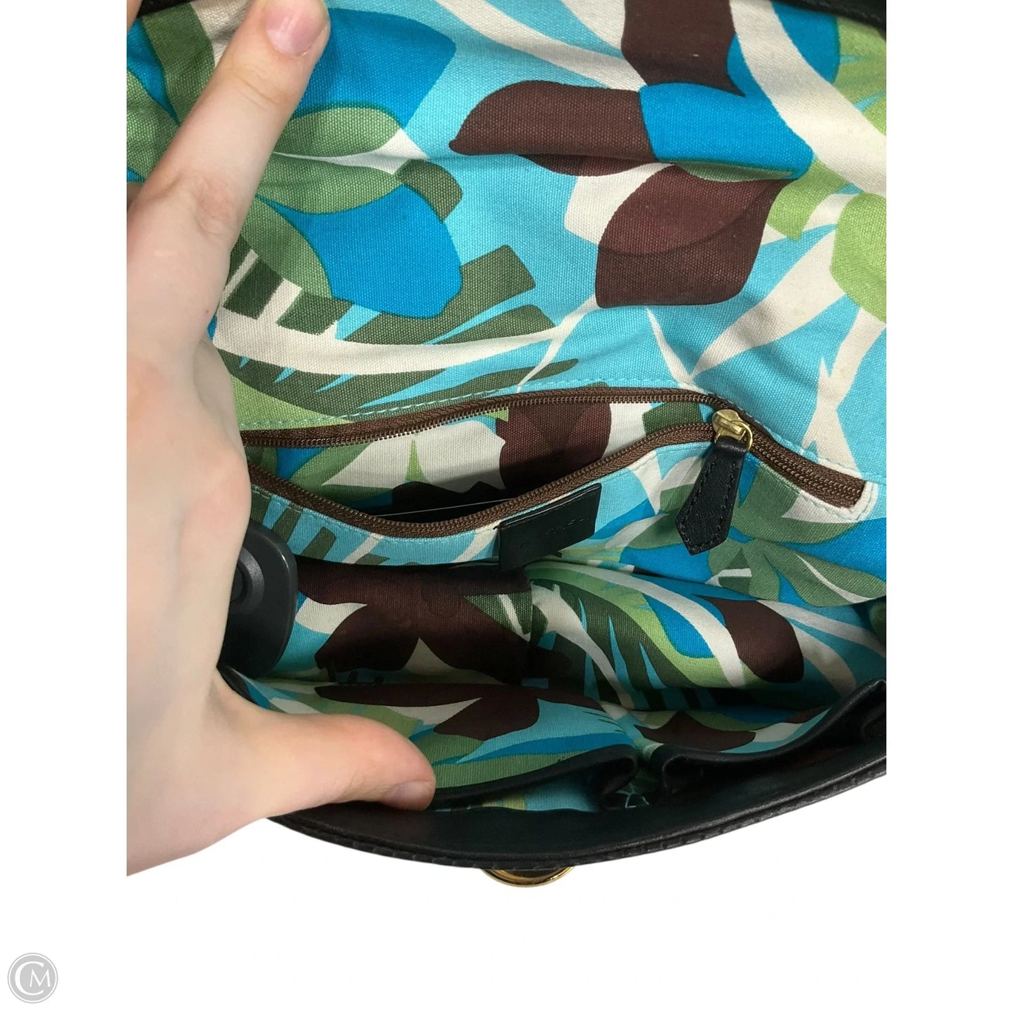 Handbag Leather By Via Spiga, Size: Medium