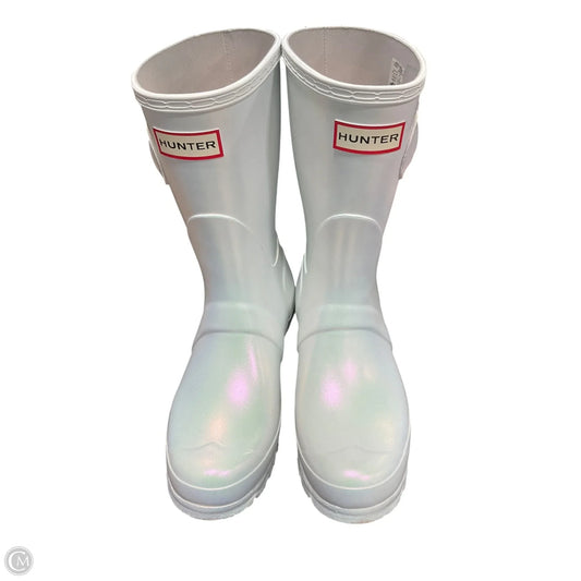 Boots Knee Heels By Hunter In White, Size: 7