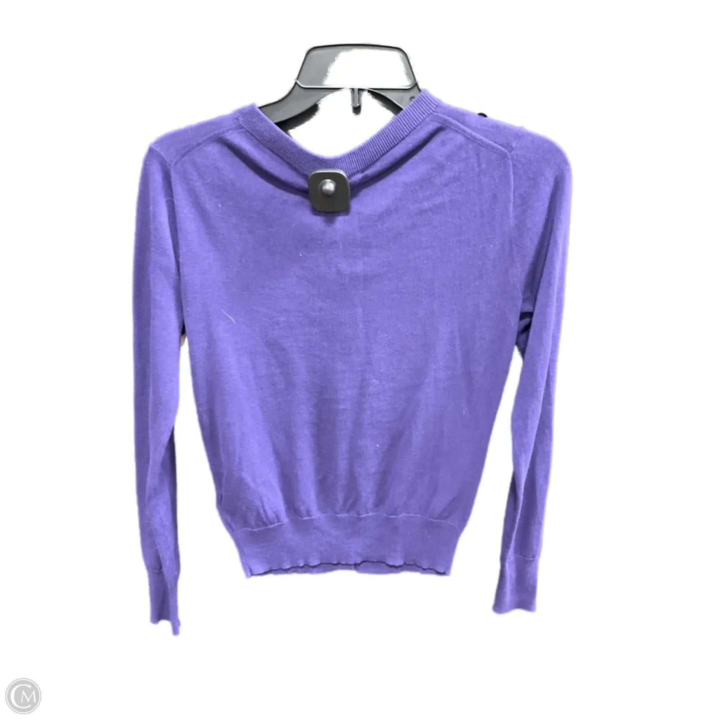Sweater Cardigan By J. Crew In Purple, Size: Xxs