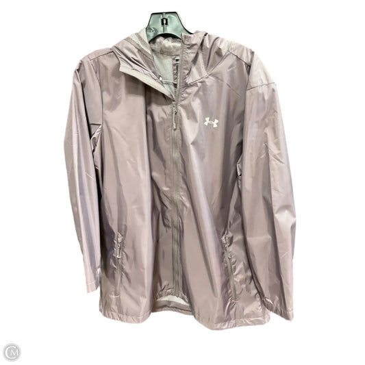 Jacket Windbreaker By Under Armour In Purple, Size: Xl