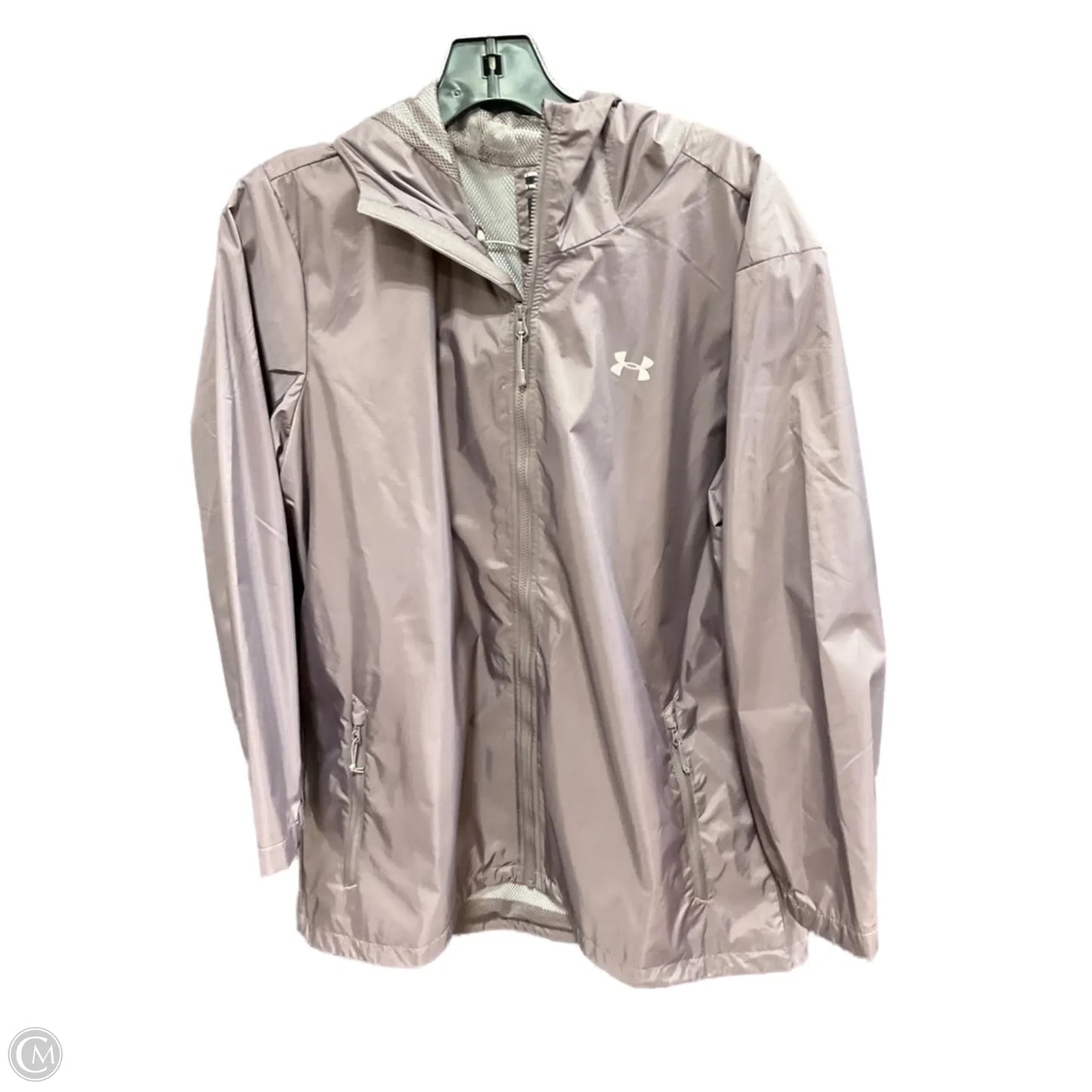 Jacket Windbreaker By Under Armour In Purple, Size: Xl