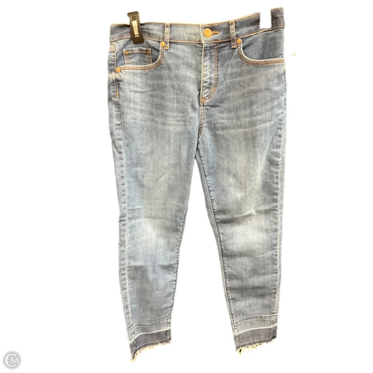 Jeans Skinny By Loft In Blue Denim, Size: 8