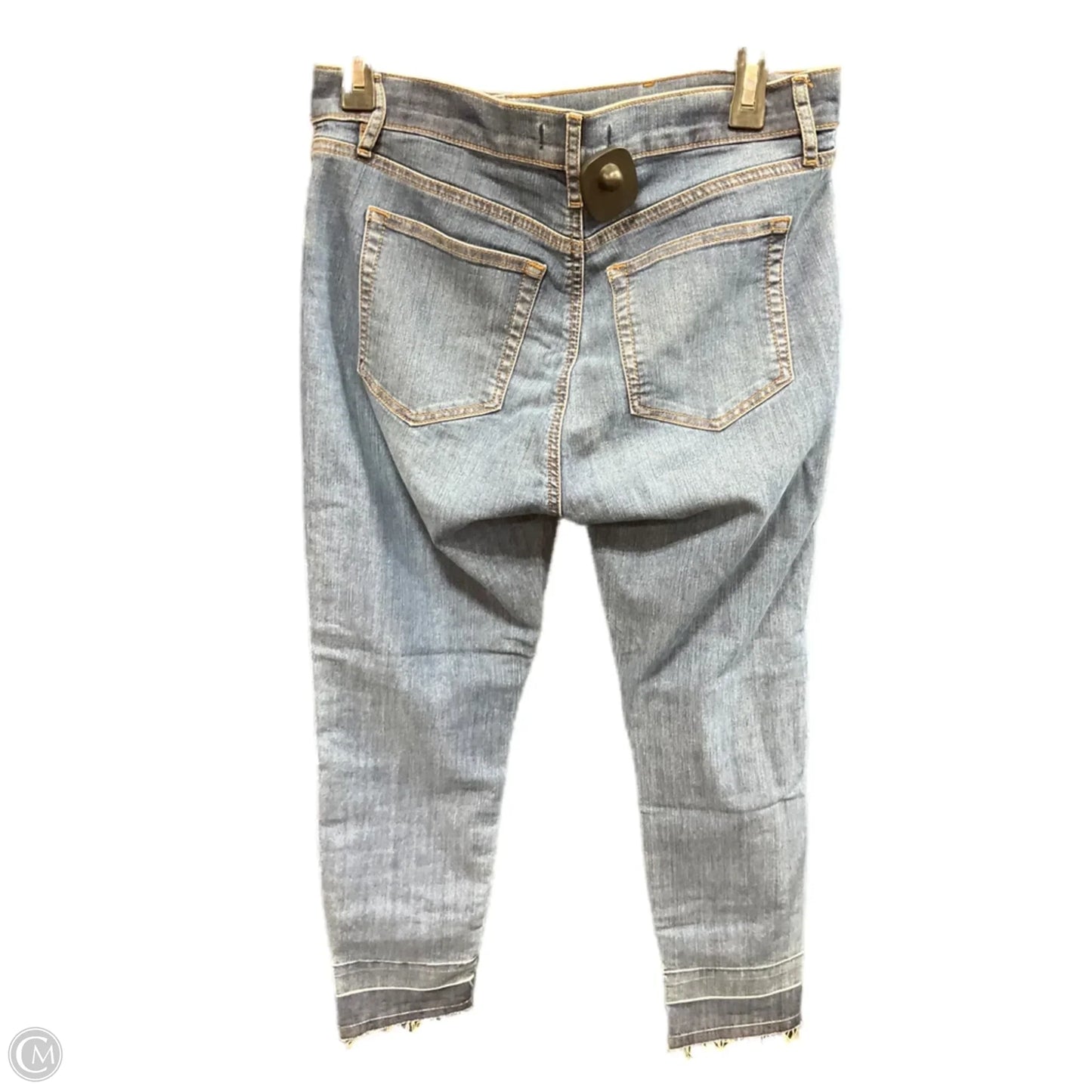Jeans Skinny By Loft In Blue Denim, Size: 8