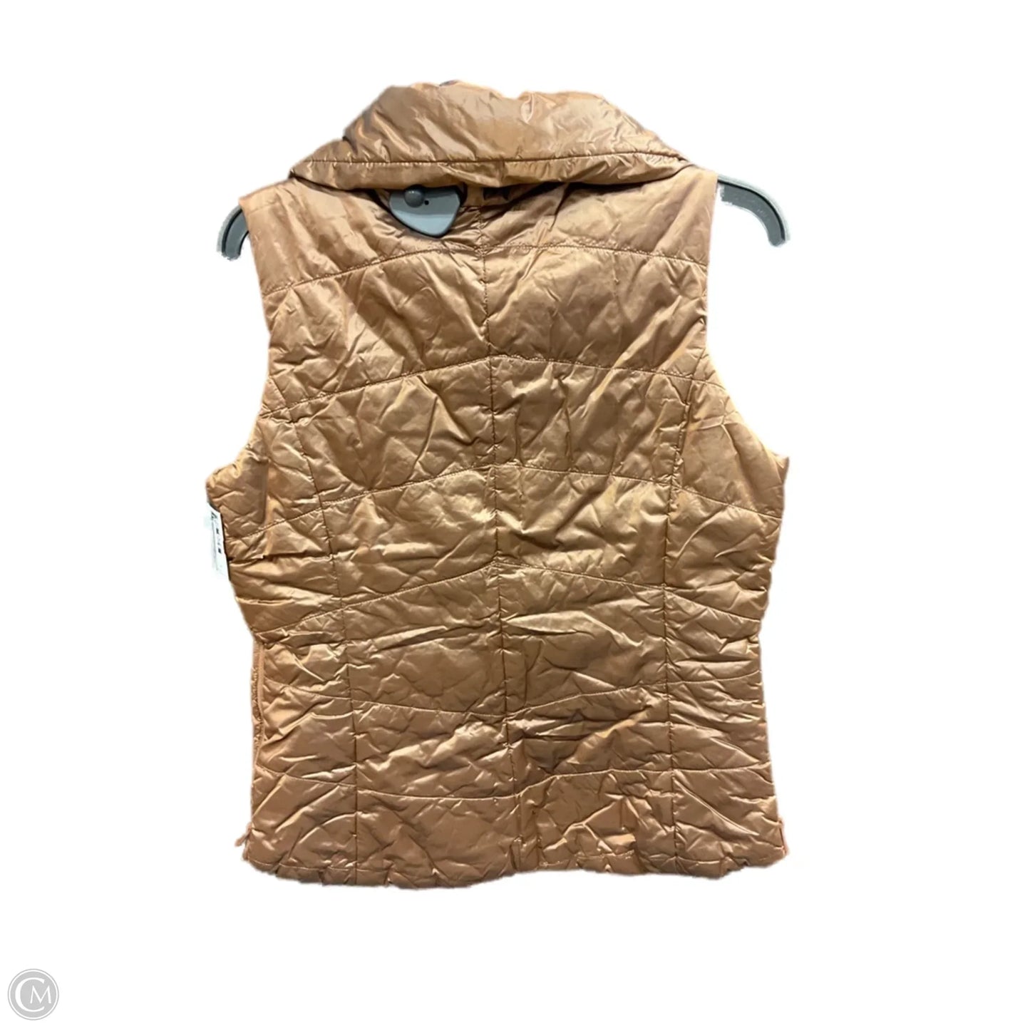 Vest Puffer & Quilted By Chicos In Bronze, Size: M