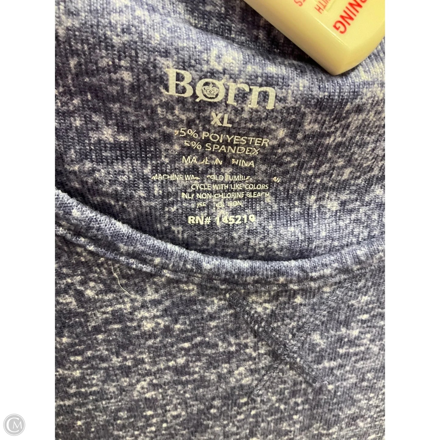 Top Long Sleeve By Born In Blue, Size: Xl