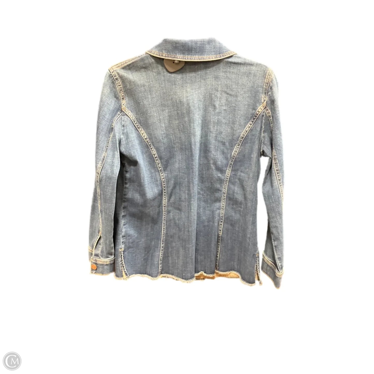 Jacket Denim By Chicos In Blue Denim, Size: M
