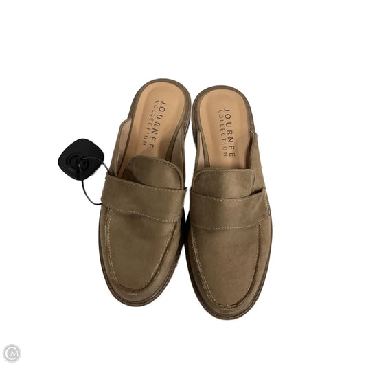 Shoes Heels Block By Journee In Tan, Size: 6.5