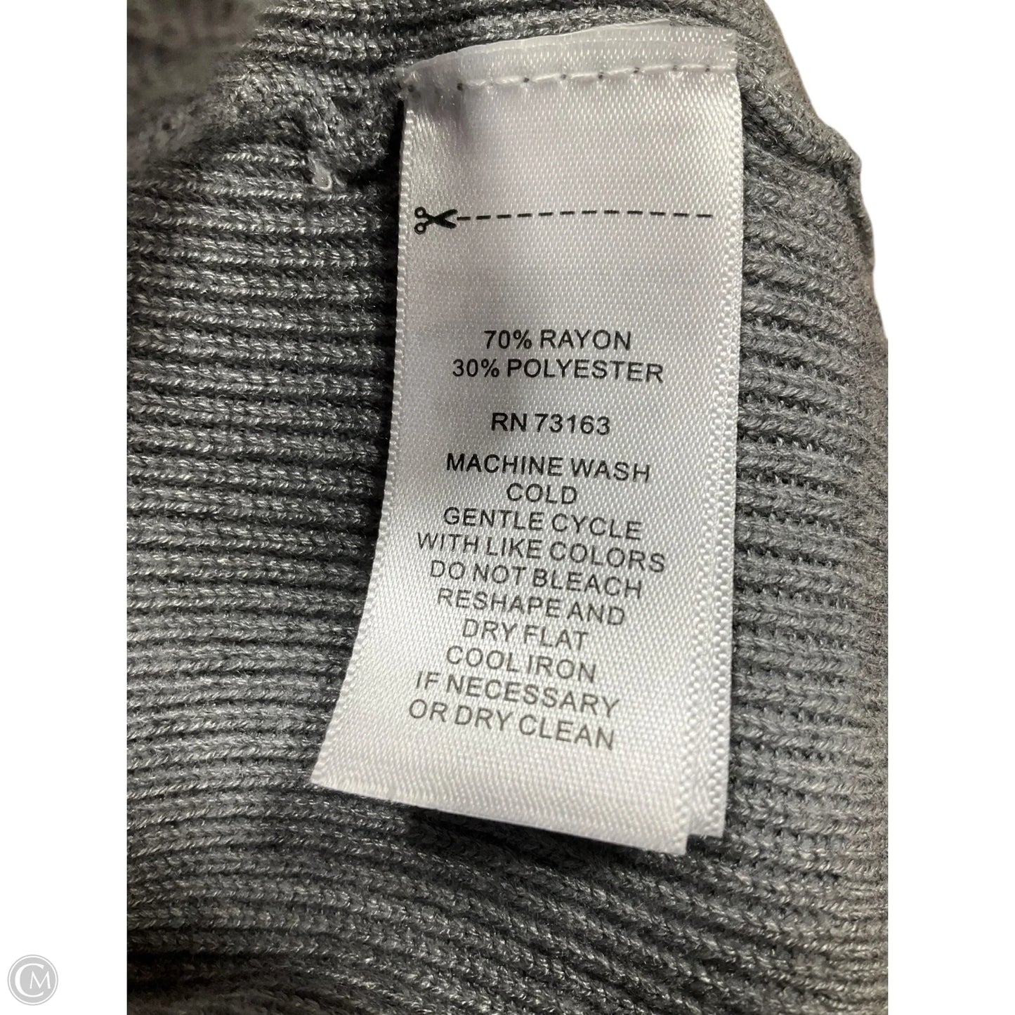 Sweater Cardigan By Spense In Grey, Size: Mp