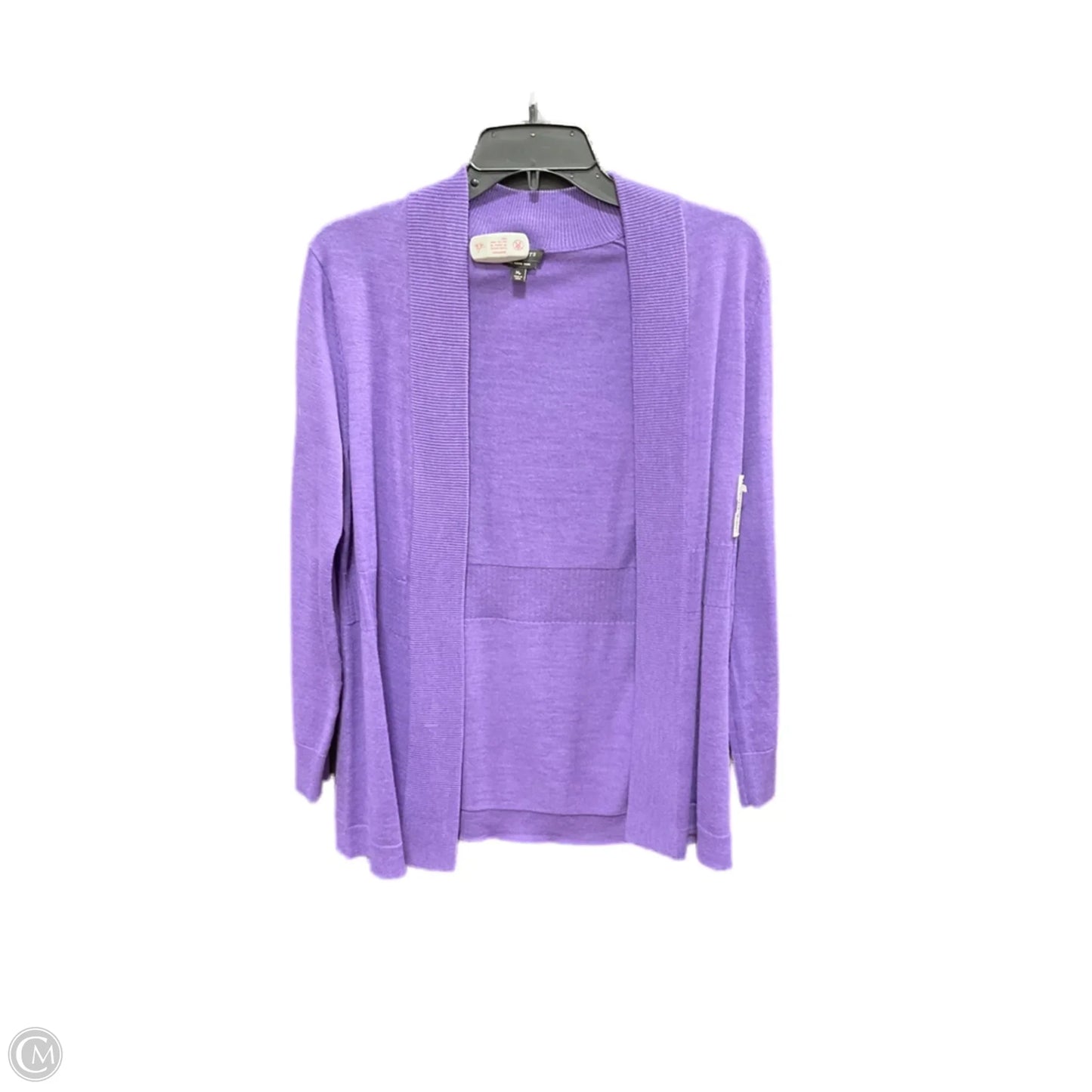 Sweater Cardigan By Talbots In Purple, Size: Mp