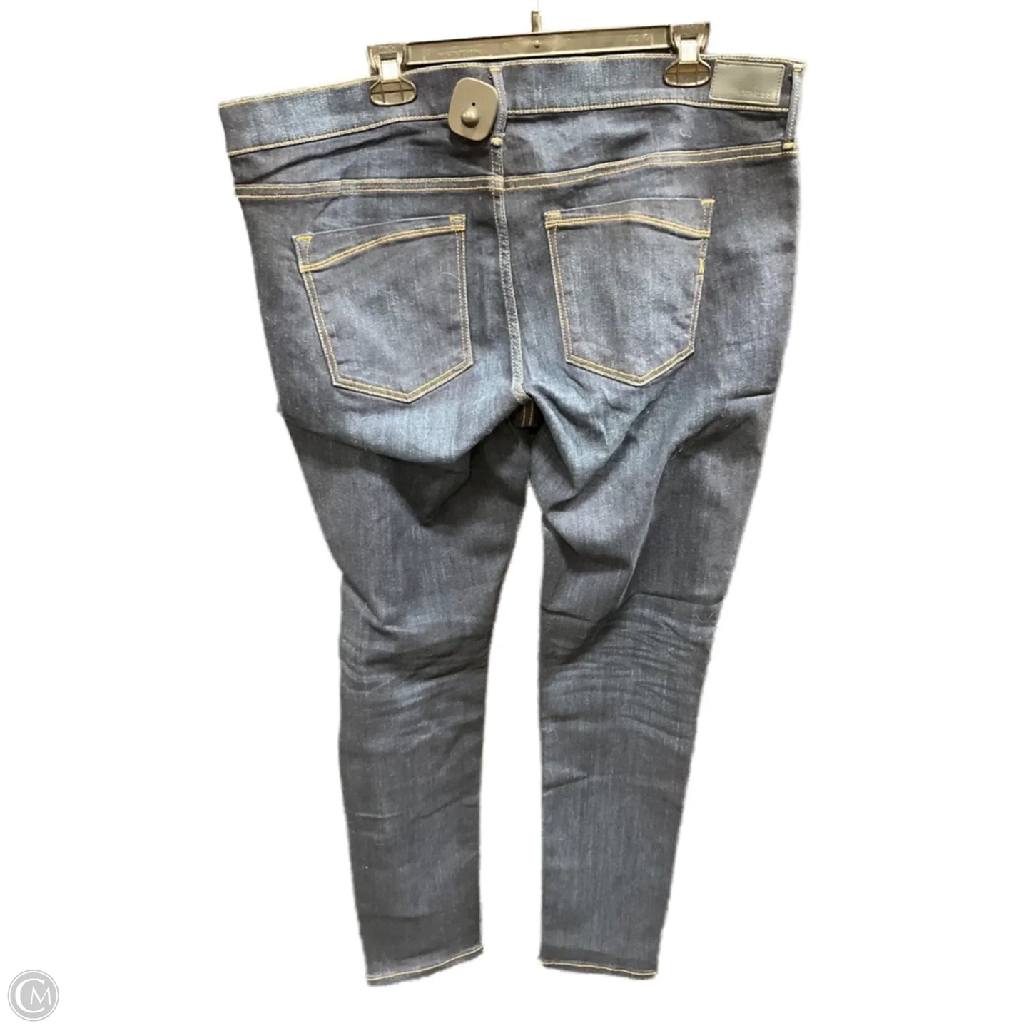 Jeans Skinny By Express In Blue Denim, Size: 18