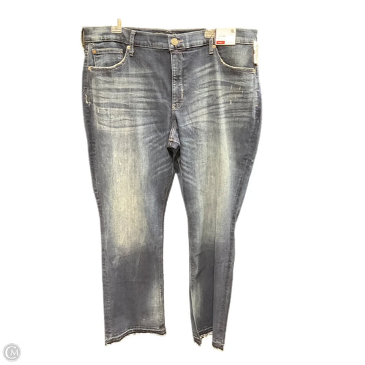 Jeans Skinny By Express In Blue Denim, Size: 18