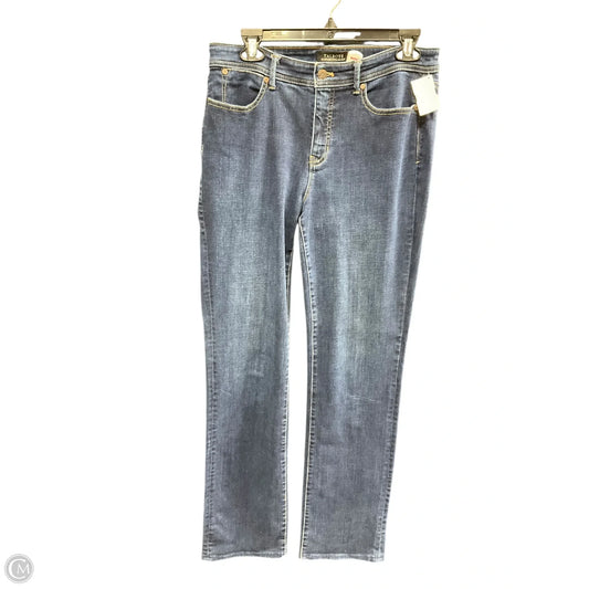 Jeans Straight By Talbots In Blue Denim, Size: 6