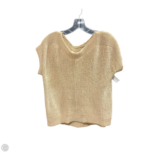 Top Short Sleeve Basic By Cable And Gauge In Tan, Size: M