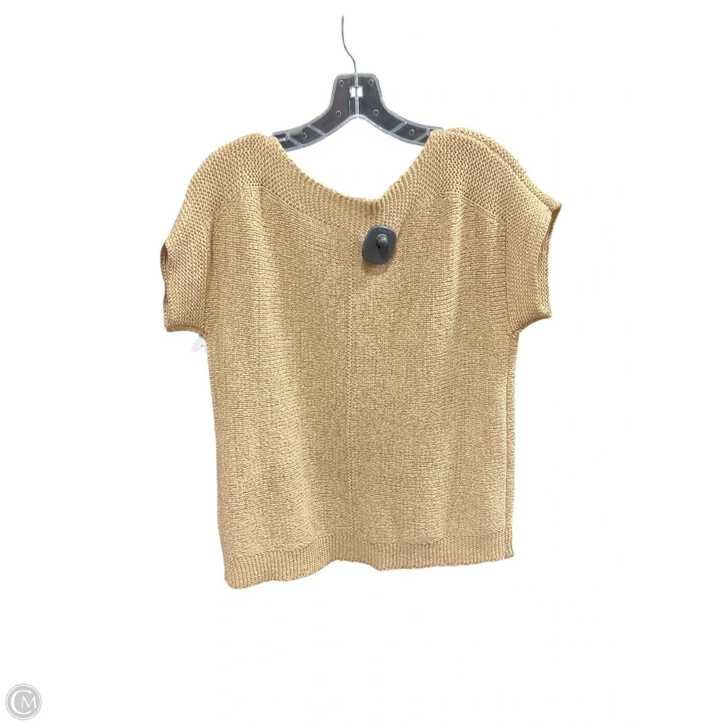 Top Short Sleeve Basic By Cable And Gauge In Tan, Size: M