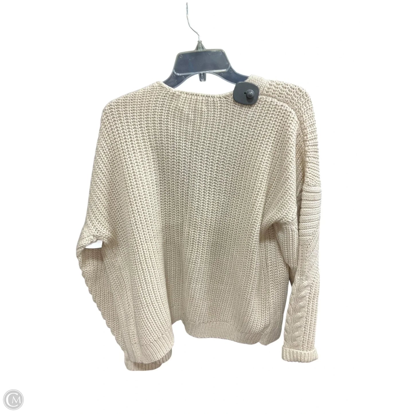 Sweater Cardigan By Philosophy In Beige, Size: L