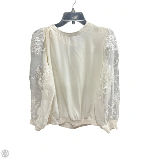 Top Long Sleeve Basic By Express In Beige, Size: L