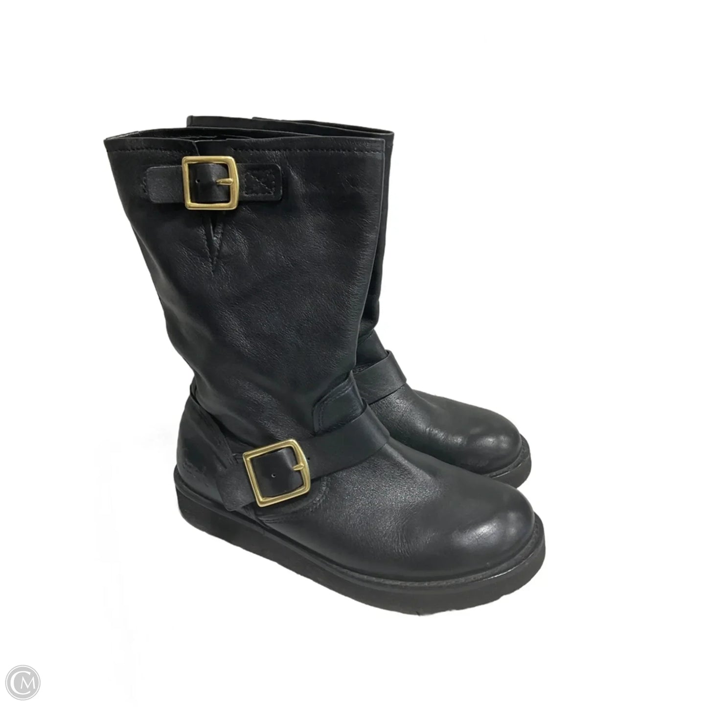 Boots Designer By Coach In Black, Size: 6.5