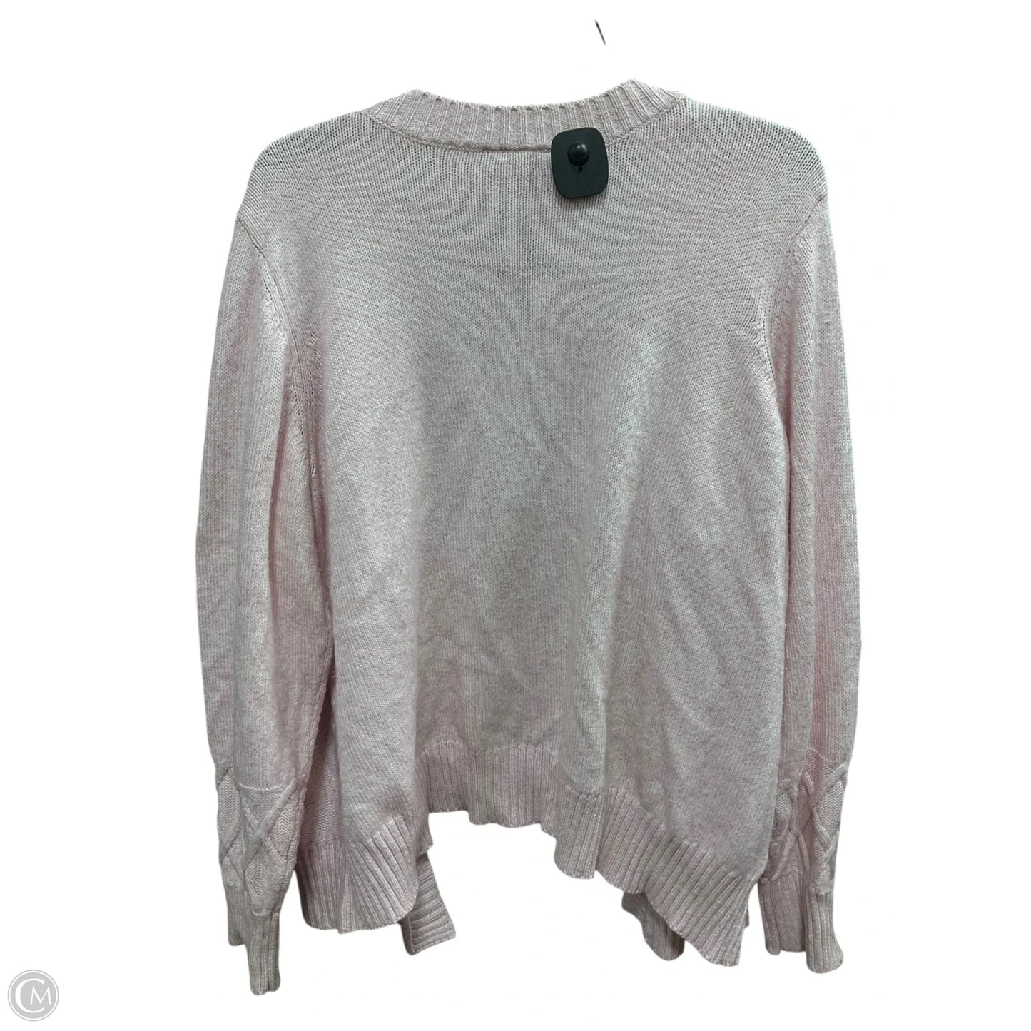 Sweater Cardigan By Lane Bryant In Pink, Size: 18