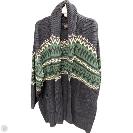 Sweater Cardigan By Lane Bryant In Blue & Green, Size: 22