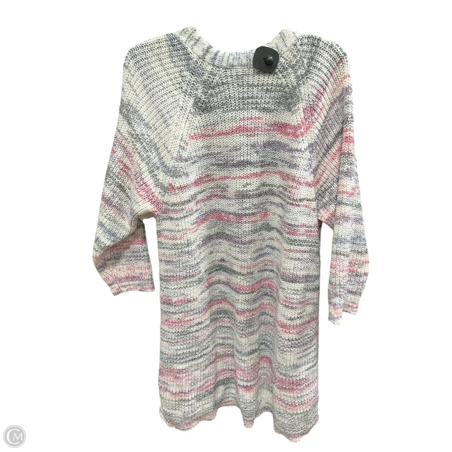 Sweater Cardigan By Lane Bryant In Pink & Purple, Size: 18