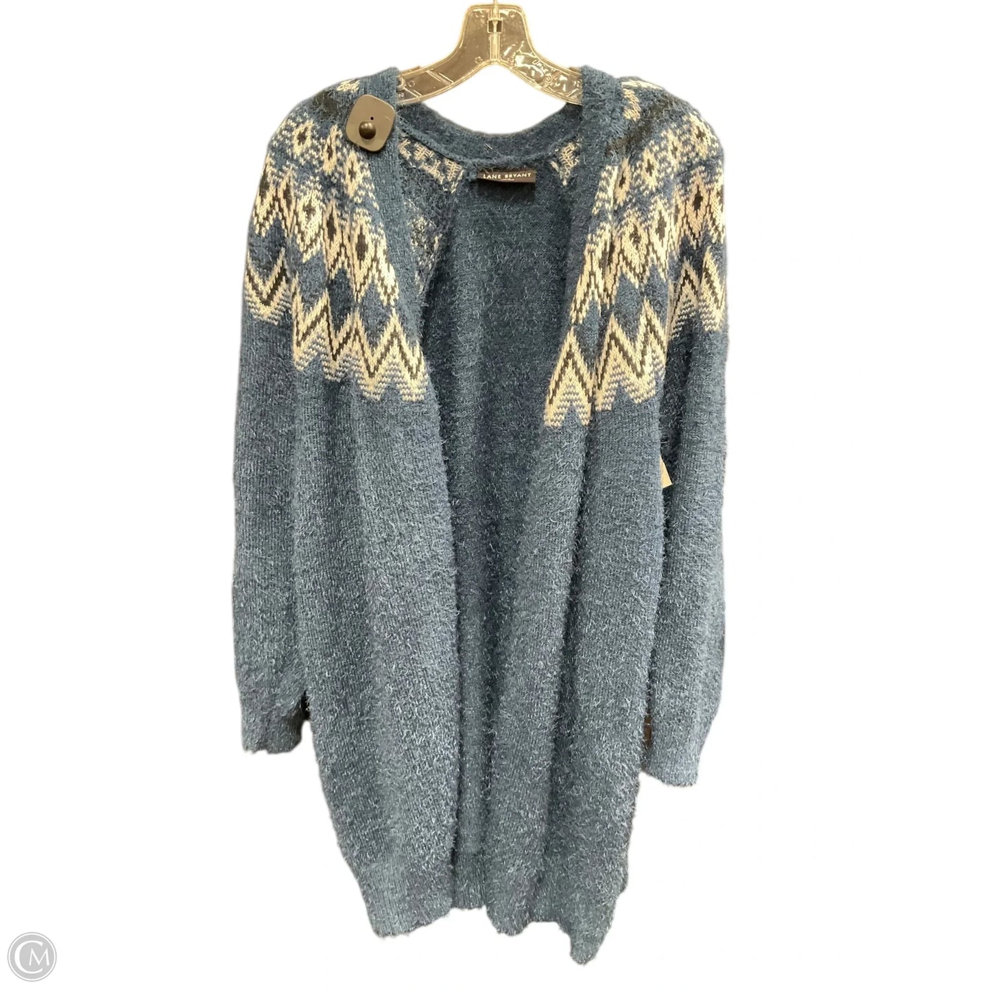 Sweater Cardigan By Lane Bryant In Blue, Size: 18