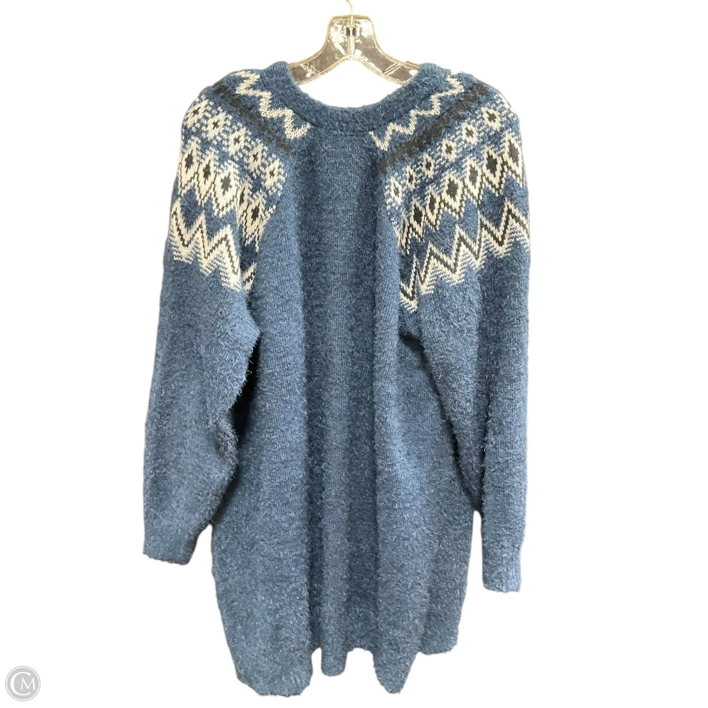 Sweater Cardigan By Lane Bryant In Blue, Size: 18