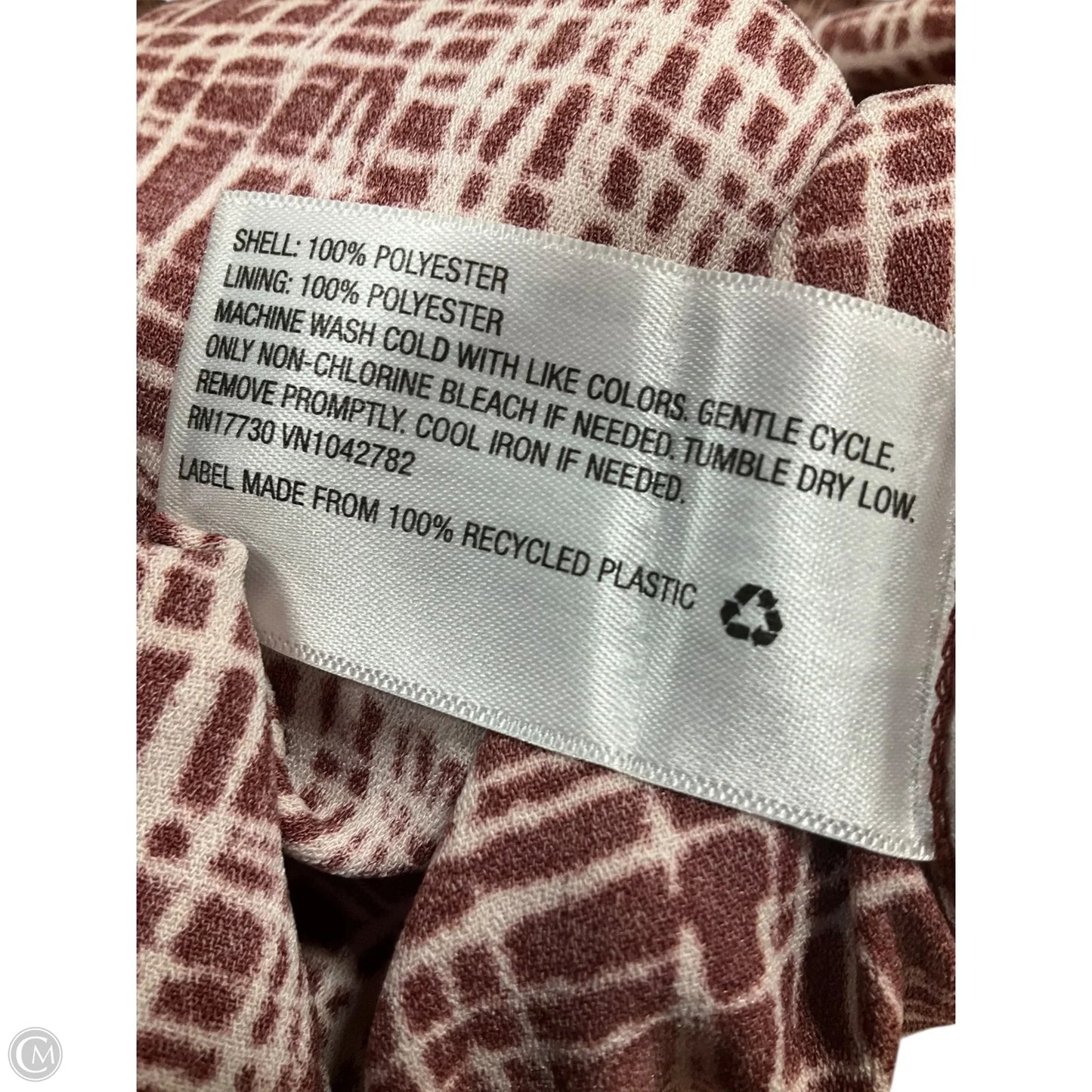 Dress Casual Maxi By Prologue In Brown & Cream, Size: S