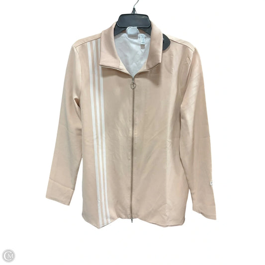 Athletic Jacket By Adidas In Tan, Size: M