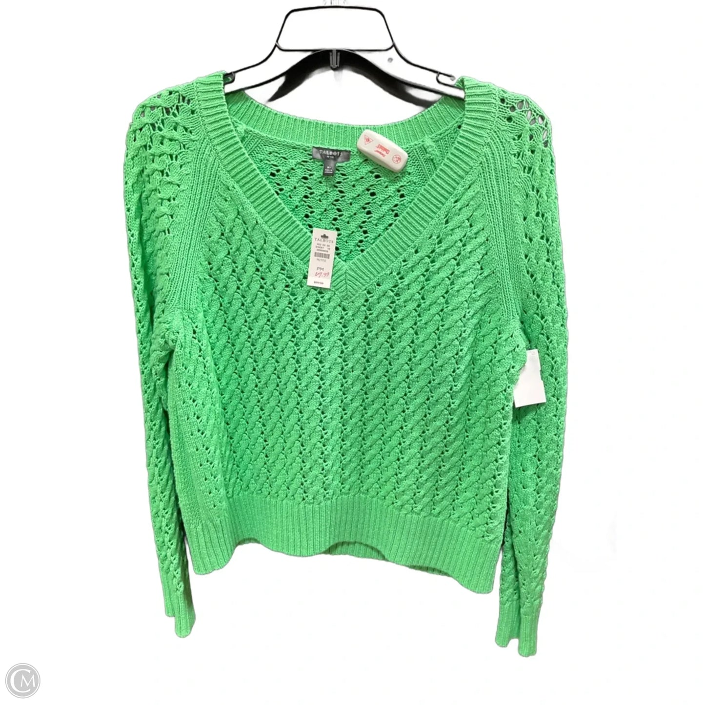 Sweater By Talbots In Green, Size: Mp