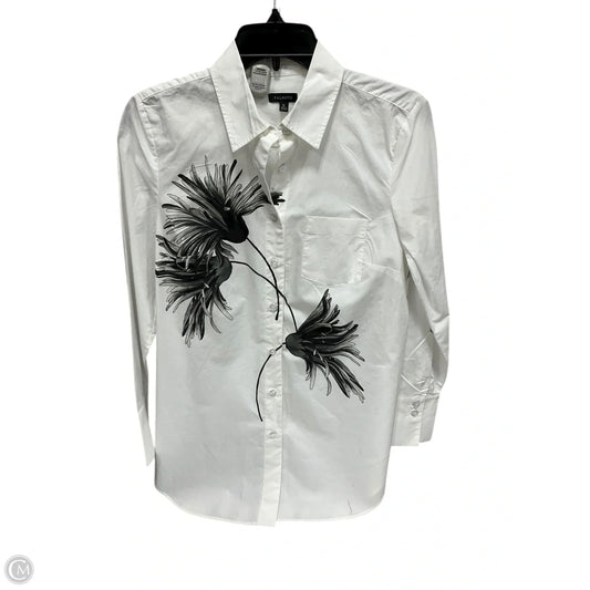Blouse Long Sleeve By Talbots In White, Size: Xs